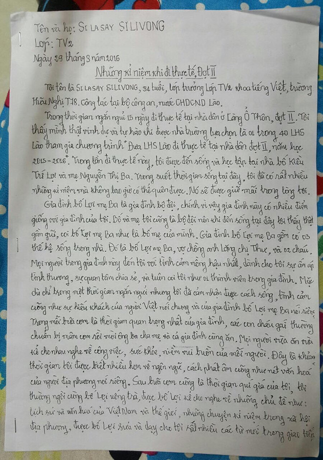 "Homestay" cho học sinh Lào: Dạy tiếng Việt gắn với sự ấm áp gia đình ảnh 5