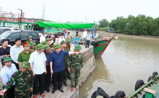 Phó Thủ tướng Trịnh Đình Dũng kiểm tra chống bão tại Hải Phòng ảnh 1