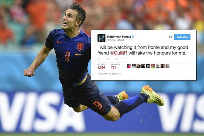 Robin van Persie "hớ nặng" khi James Rodriguez nhận danh hiệu ảnh 1