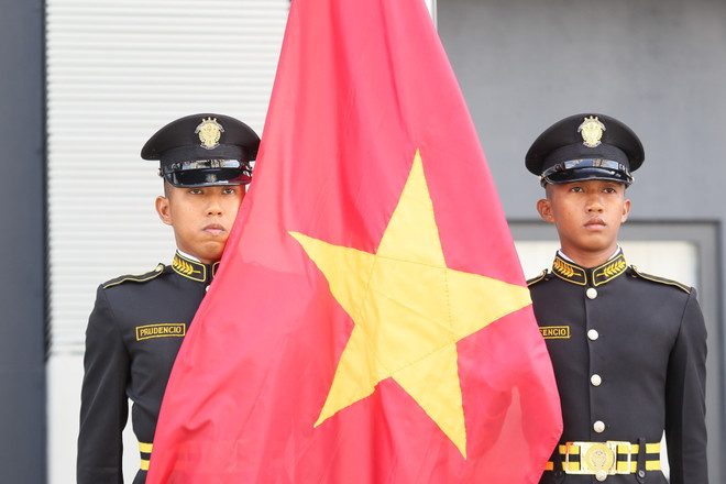 Lễ thượng cờ của đoàn thể thao Việt Nam tại SEA Games 30 ảnh 1
