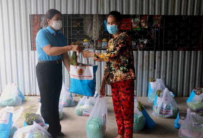 Kiên Giang: Hơn 22 tỷ đồng chăm lo lao động khó khăn do dịch COVID-19 ảnh 1