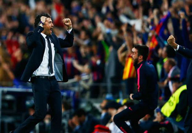 HLV Luis Enrique "nổ tưng bừng" sau khi Barcelona vào bán kết ảnh 1