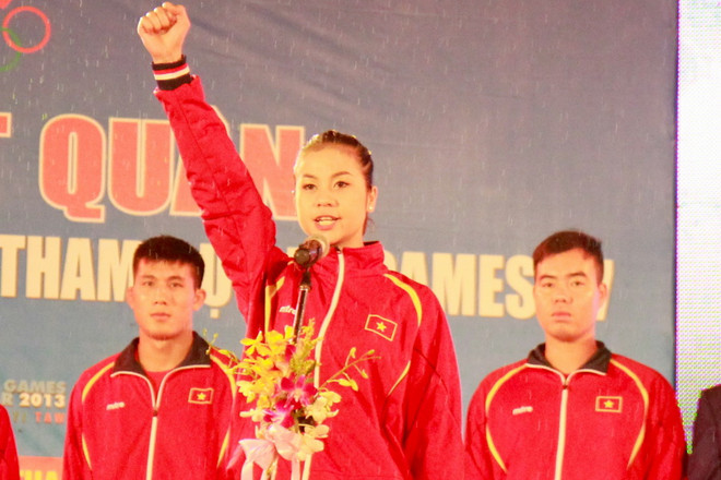 Lễ xuất quân của Đoàn thể thao Việt Nam dự SEA Games ảnh 4