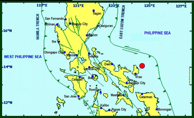 Động đất có độ lớn 6,3 ngoài khơi bờ biển Viga của Philippines ảnh 1