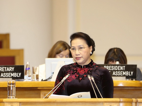 Chủ tịch Quốc hội phát biểu tại Phiên thảo luận toàn thể IPU-137 ảnh 1