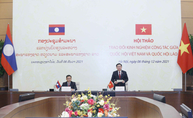 Hội thảo trao đổi kinh nghiệm công tác Quốc hội Việt Nam-Lào ảnh 1