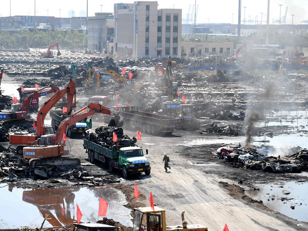 Số nạn nhân thiệt mạng trong vụ nổ ở Thiên Tân tăng lên 150 người ảnh 1