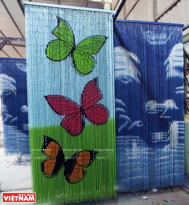 Mành trúc Tân Thông Hội - sản phẩm thủ công vẽ tay độc đáo ảnh 15