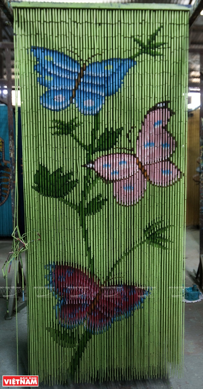 Mành trúc Tân Thông Hội - sản phẩm thủ công vẽ tay độc đáo ảnh 13