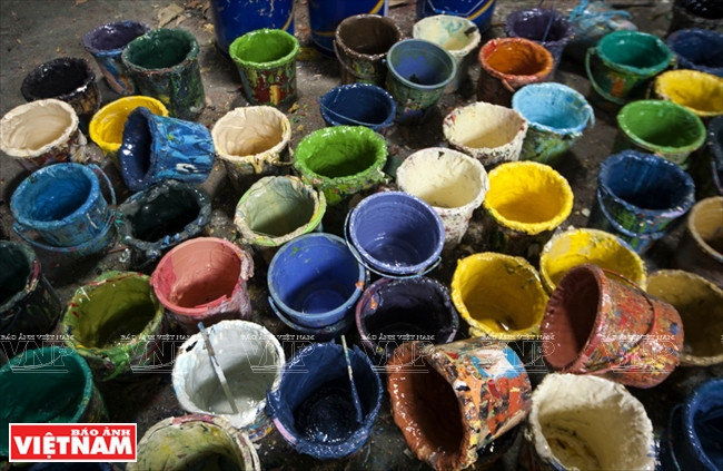 Mành trúc Tân Thông Hội - sản phẩm thủ công vẽ tay độc đáo ảnh 3