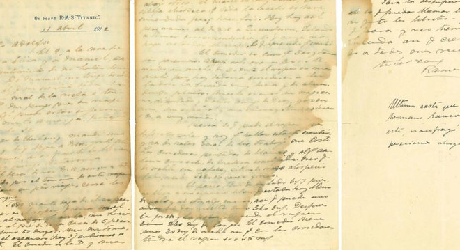 Bức thư của hành khách trên tàu Titanic có giá khởi điểm 12.000 USD ảnh 1