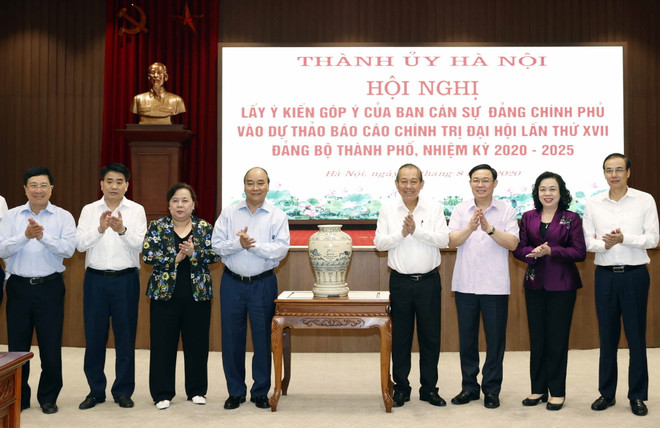 Ban Cán sự Đảng góp ý vào Dự thảo Báo cáo Chính trị của Đảng bộ Hà Nội ảnh 2