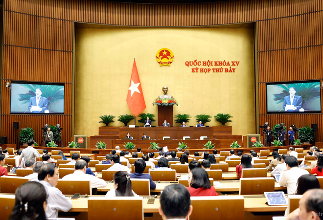 Quang cảnh phiên họp sáng 25/5. (Ảnh: Doãn Tấn/TTXVN) quoc hoi 333.PNG