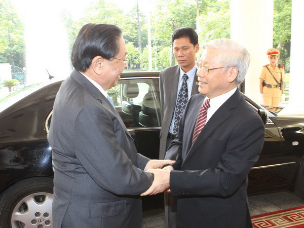 Tổng Bí thư, Chủ tịch nước và Đoàn cấp cao Lào thăm Việt Nam ảnh 1