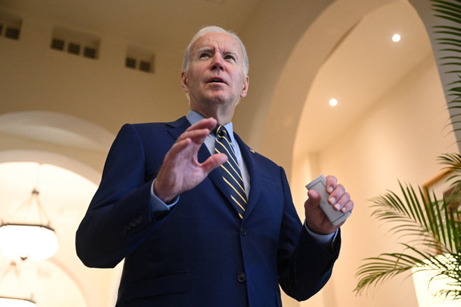 Tổng thống Mỹ Joe Biden. (Ảnh: AFP/TTXVN) Tổng thống Biden chúc mừng đảng Cộng hòa giành đa số tại Hạ viện ảnh 1