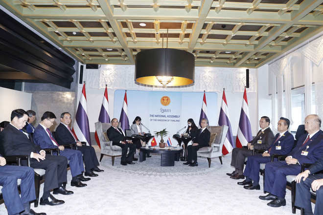 Chủ tịch nước Nguyễn Xuân Phúc hội kiến Chủ tịch Quốc hội Thái Lan ảnh 2
