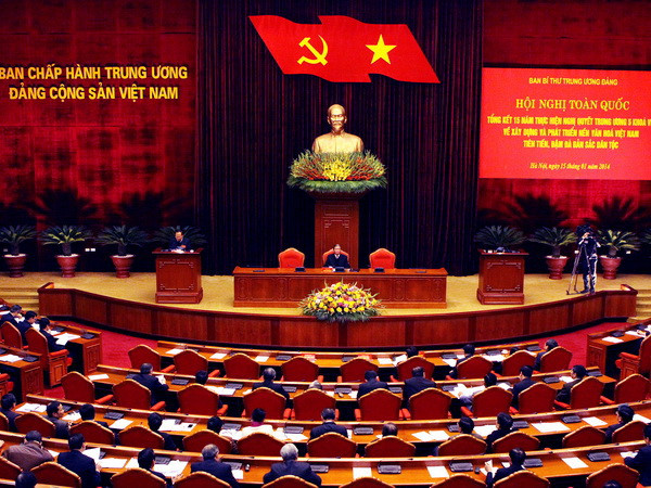 Toàn cảnh hội nghị. (Ảnh: Nguyễn Dân/TTXVN) Văn hóa cần trở thành động lực phát triển của đất nước ảnh 1