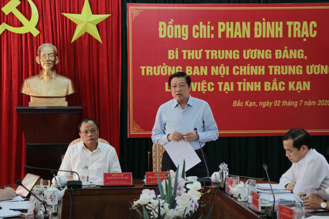 Trưởng ban Nội chính TW làm việc với Bắc Kạn về Đại hội Đảng các cấp ảnh 1