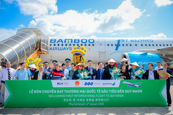 Bamboo Airways khai thác chuyến bay quốc tế đầu tiên đến Quy Nhơn ảnh 1