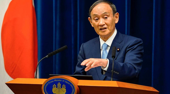 Thủ tướng Nhật Bản Suga Yoshihide. (Nguồn: Reuters) Thủ tướng Nhật Bản Suga Yoshihide để ngỏ khả năng giải tán Hạ viện ảnh 1