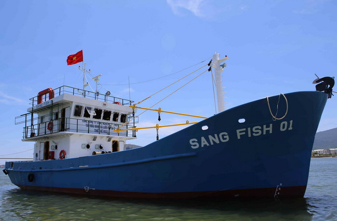 Hạ thủy tàu vỏ sắt đầu tiên đóng tại Quảng Trị theo Nghị định 67 ảnh 1