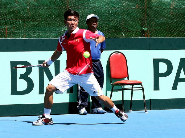 Davis Cup: Hoàng Thiên giành trận thắng đầu cho Việt Nam ảnh 1
