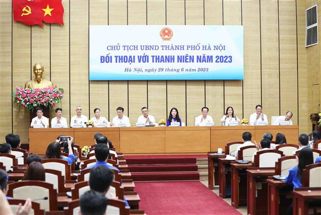 Lãnh đạo Hà Nội đối thoại với thanh niên về khởi nghiệp sáng tạo ảnh 5