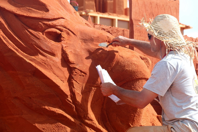 Độc đáo công viên tượng cát đầu tiên ở Việt Nam ảnh 4