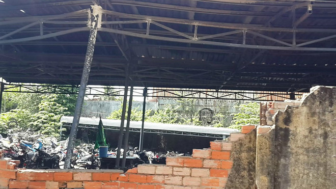 Hỏa hoạn tại kho chứa xe vi phạm, hơn 100 xe máy bị thiêu rụi ảnh 2