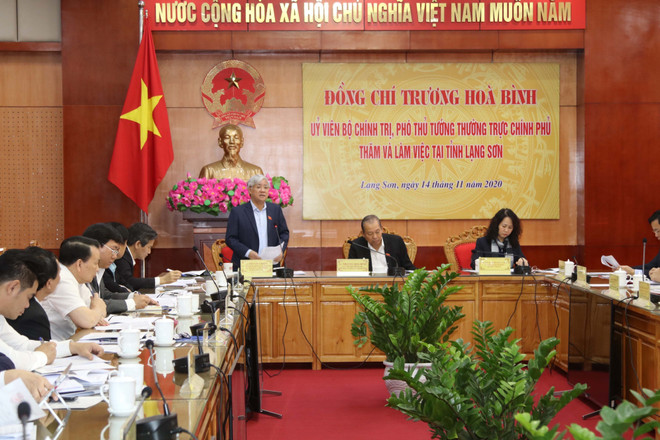 Phó Thủ tướng Trương Hòa Bình làm việc tại tỉnh Lạng Sơn ảnh 1