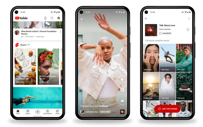YouTube, Facebook và Tiktok cạnh tranh quyết liệt ở mảng video ngắn (Nguồn: Engadget) YouTube Shorts cạnh tranh quyết liệt với đối thủ TikTok ảnh 1