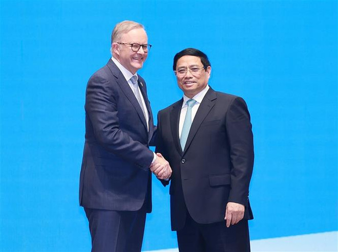 Thủ tướng Phạm Minh Chính và Thủ tướng Australia gặp gỡ báo chí ảnh 2
