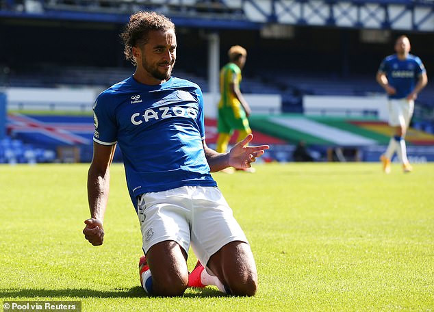 Dominic Calvert-Lewin lập cú đúp trong chiến thắng của Everton. (Nguồn: Reuters) Calvert-Lewin và James Rodriguez tỏa sáng giúp Eveton thắng đậm 5-2 ảnh 3