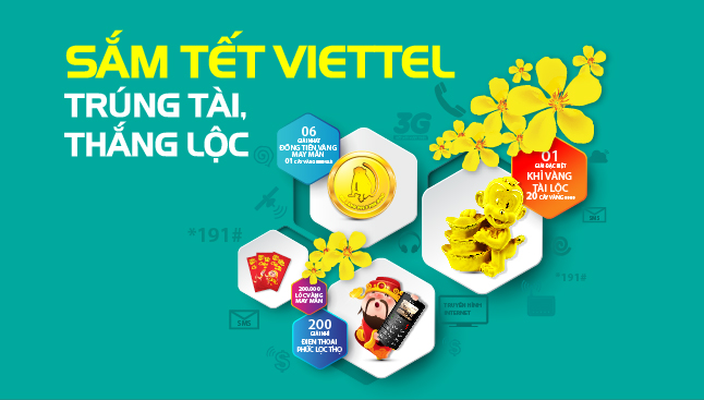 Trúng 20 lượng vàng khi mua sắm Tết tại hệ thống của Viettel ảnh 2