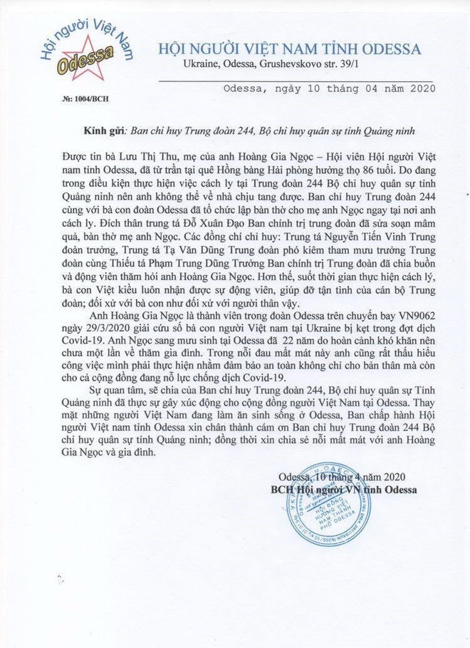 Lời cảm ơn đất mẹ xúc động từ những người con ở Ukraine ảnh 2