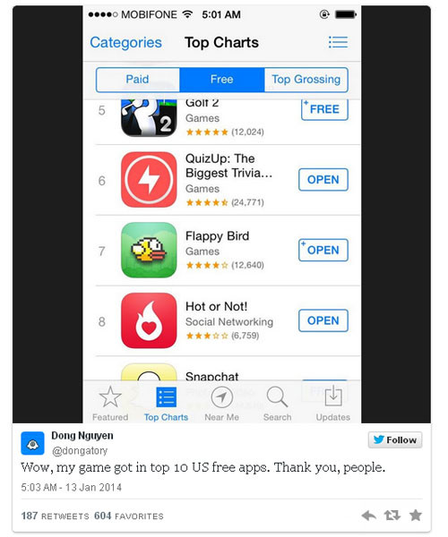 "28 ngày danh vọng: Câu chuyện hay và lạ kỳ về Flappy Bird" ảnh 4