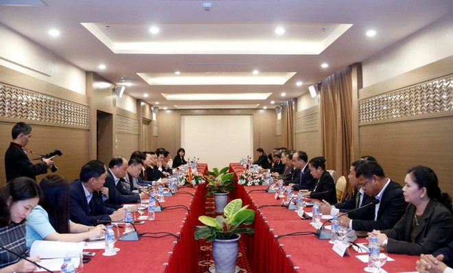 Việt Nam-Lào quyết tâm xây dựng Nhà Quốc hội Lào bảo đảm chất lượng ảnh 1