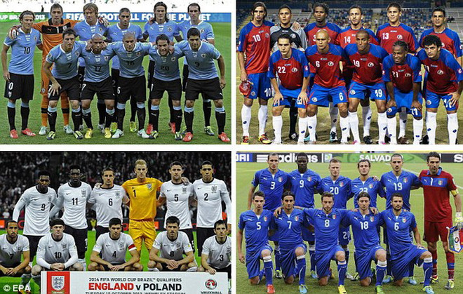 Chốt danh sách bảng D dự World Cup 2014: Ba "ông lớn" quyết tử ảnh 1