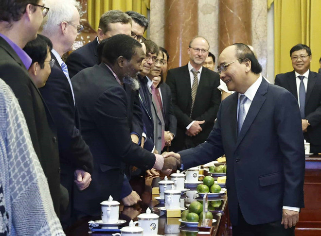 Chủ tịch nước tiếp các nhà khoa học quốc tế sang Việt Nam dự hội thảo ảnh 1