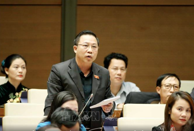Phó trưởng Ban Dân nguyện của Quốc hội Lưu Bình Nhưỡng nêu ý kiến. (Nguồn ảnh: TTXVN) Bộ trưởng nhận trách nhiệm vì xử lý phòng cháy chữa cháy chưa nghiêm ảnh 1