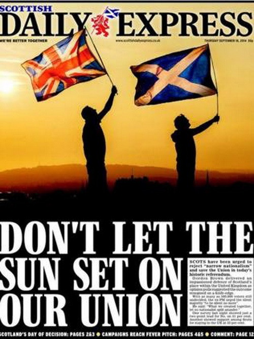 Phản ứng của báo chí Anh việc Scotland bỏ phiếu trưng cầu dân ý ảnh 5