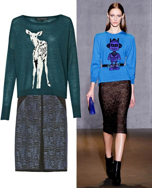 Áo len kết hợp với chân váy = cặp đôi hoàn hảo cho Thu Đông ảnh 9