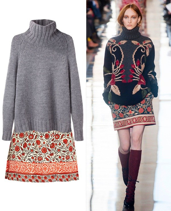 Áo len kết hợp với chân váy = cặp đôi hoàn hảo cho Thu Đông ảnh 2