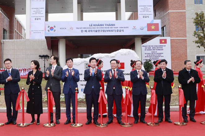 Khánh thành trụ sở Viện Khoa học và Công nghệ Việt Nam-Hàn Quốc ảnh 1