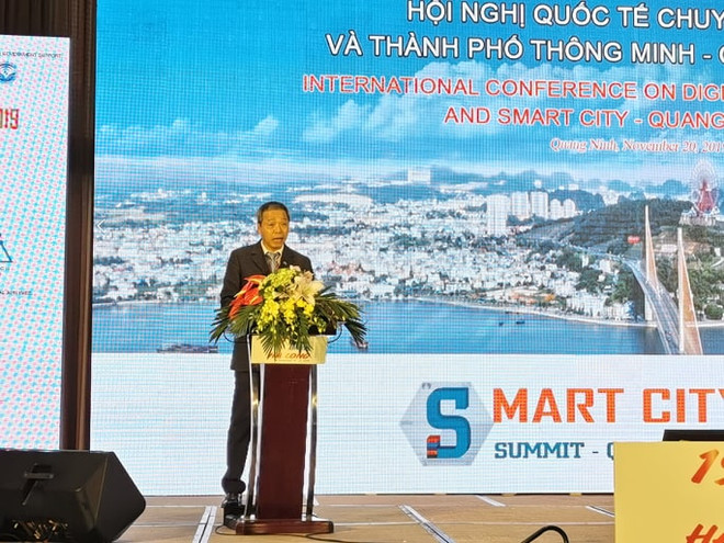 Ông Nguyễn Trung Chính, Phó chủ tịch VINASA. (Ảnh: SH/Vietnam+) Hội nghị quốc tế về chuyển đổi số, xây dựng thành phố thông minh ảnh 1
