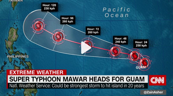 Mỹ: Lãnh thổ Guam hứng chịu cơn bão lớn nhất trong 20 năm qua ảnh 1