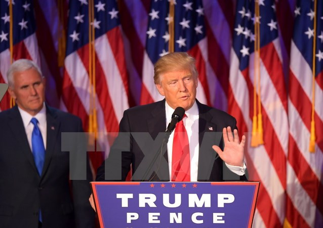 Tổng thống đắc cử Mỹ Donald Trump. (Nguồn: AFP/TTXVN) Mỹ: Hé lộ danh sách Nội các của Tổng thống đắc cử Donald Trump ảnh 1