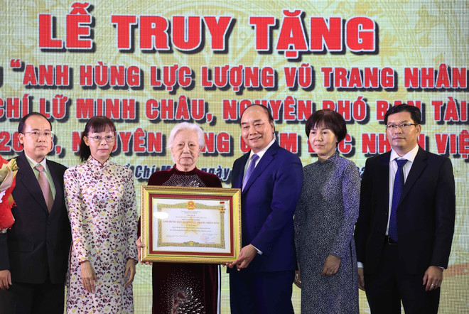 Truy tặng danh hiệu anh hùng cho đồng chí Lữ Minh Châu ảnh 1
