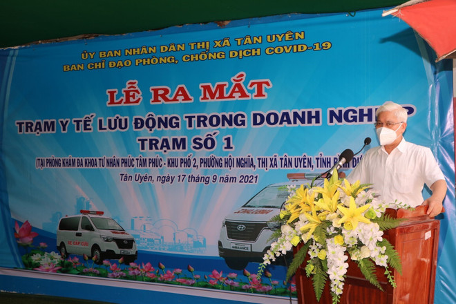 Bình Dương: Ra mắt Trạm y tế lưu động trong doanh nghiệp ảnh 1