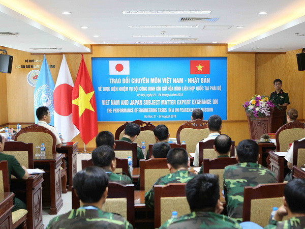 Việt-Nhật chia sẻ kinh nghiệm về Công binh Gìn giữ hòa bình LHQ ảnh 1